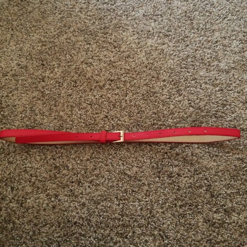 Skinny red belt
